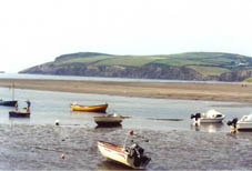 estuary showing part of the beach
